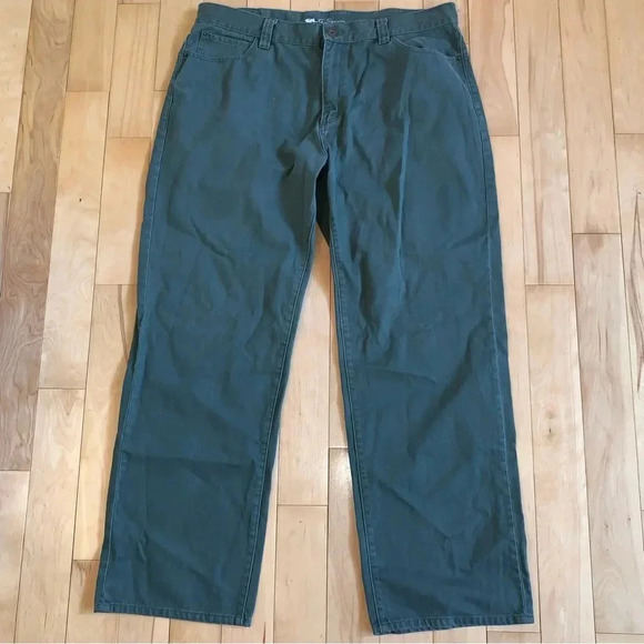 A. Tiziano 42 X 33 Denim Jeans Pants GREEN Wash Urban Wide Leg Streetwear - Picture 2 of 11